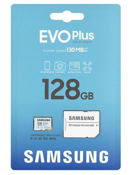 карта памяти Samsung 128Gb microSDXC Class 10 EVO PLUS MB-MC128KA/EU 