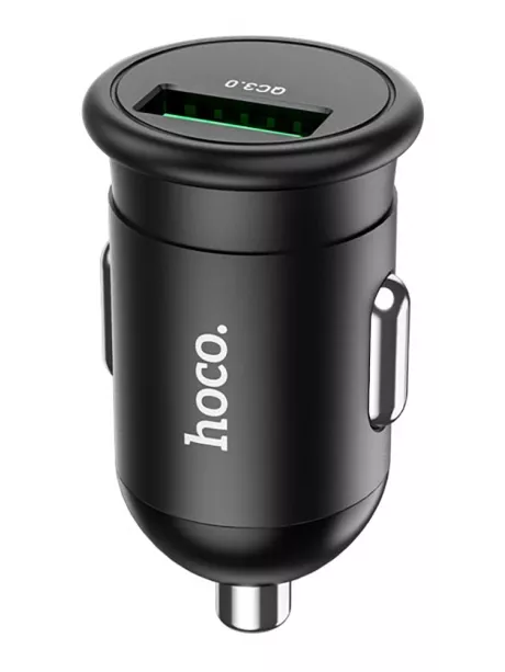 автомобильное зарядное устройство Hoco Z43 Mighty single port QC3.0 car charger black
