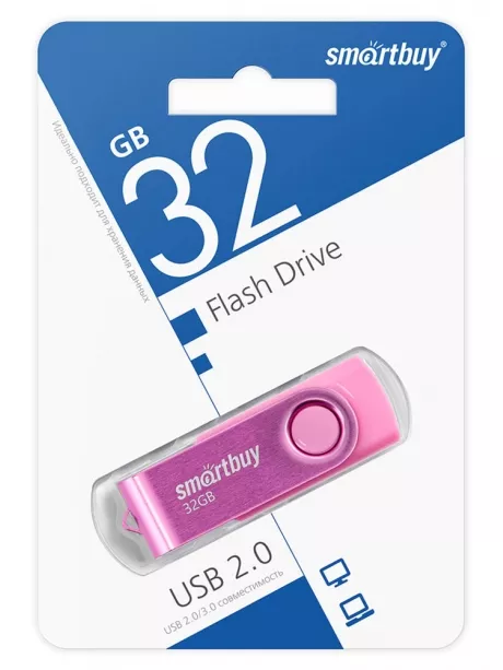 флешка USB SmartBuy Twist 32GB pink