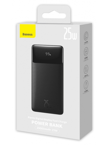 внешний аккумулятор Baseus Bipow Digital Display Fast charge Power bank 20000mAh 25W black