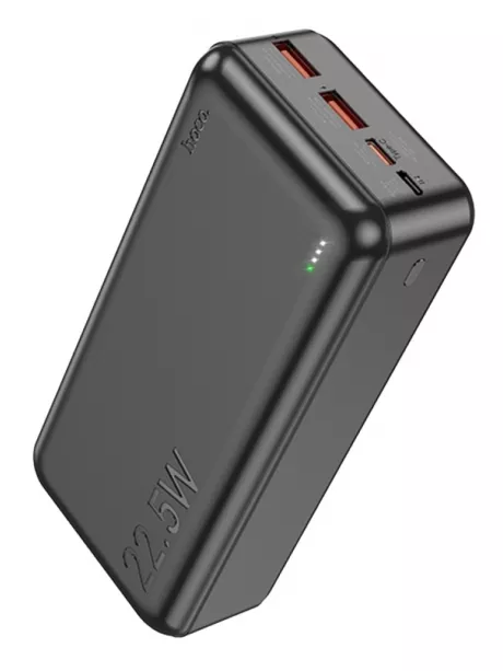внешний аккумулятор с быстрой зарядкой Hoco J101B Astute 22.5W fully compatible power bank(30000mAh) black