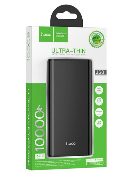 внешний аккумулятор Hoco J68 Resourceful digital display power bank(10000mAh) black