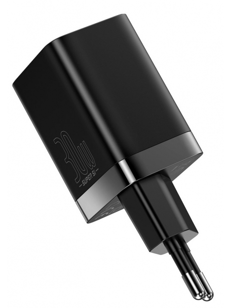 сетевая зарядка для телефона и планшета Baseus Super Si Pro Quick Charger C+U 30W black
