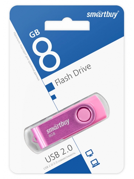 флешка USB SmartBuy Twist 8GB pink