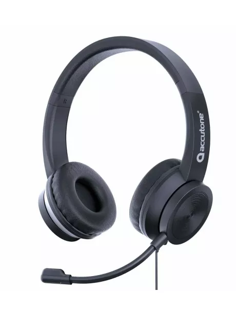Компьютерная гарнитура с микрофоном Accutone UB110 USB black