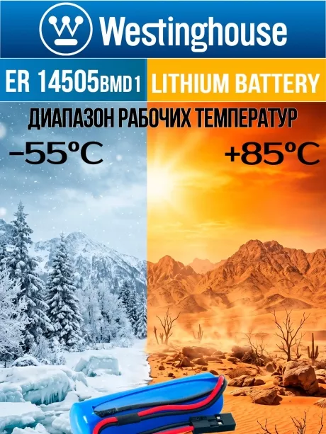 батарейки 3.6 В с коннектором Dupont 2,54 (BLS-2) Westinghouse ER 14505BMD1 (AA) connector 3шт. 