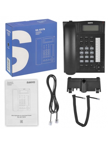 телефонный аппарат стационарный Sanyo RA-S517 black
