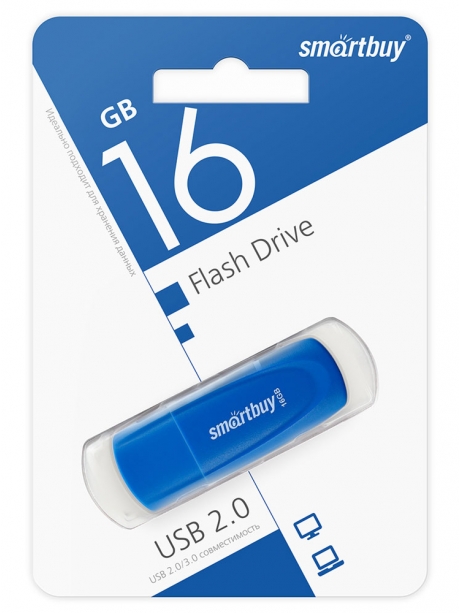 флешка USB SmartBuy Scout 16GB blue