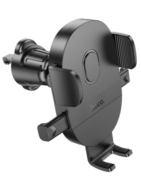 держатель для телефона в воздуховод Hoco H18 Mighty one-button car holder (air outlet) black