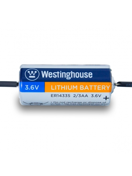 литиевая батарейка 3.6v Westinghouse ER 14335Y (2/3AA) axial wires 