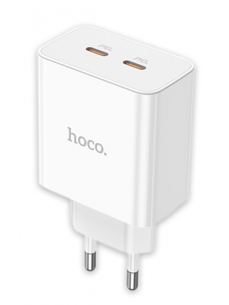 быстрое зарядное устройство Hoco C108A Leader PD35W dual port(2C) charger white
