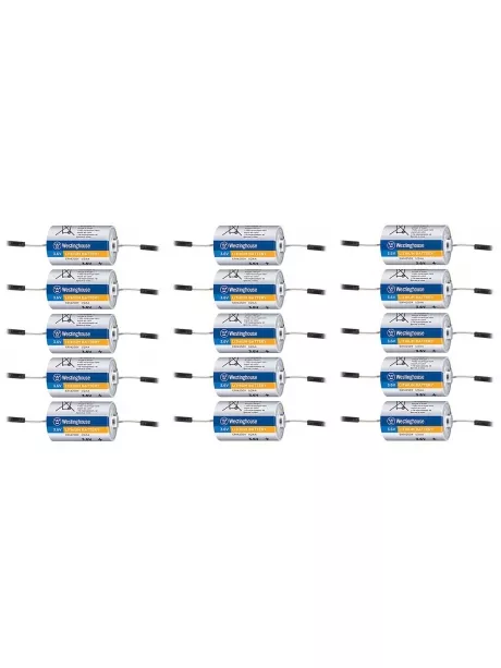 литиевые батарейки 3.6v Westinghouse ER 14250Y (1/2AA) axial wires 15шт. 