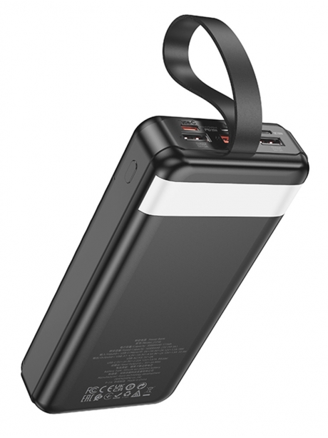 внешний аккумулятор повербанк Hoco J123B Element 22.5W+PD20W power bank with display(30000mAh) black