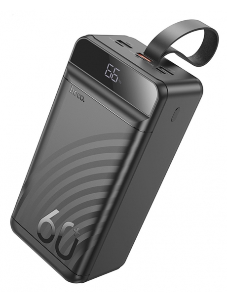 внешний аккумулятор повербанк Hoco J123C Element 22.5W+PD20W power bank with display(60000mAh) black
