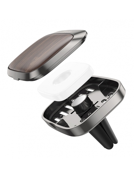 автомобильный ароматизатор Hoco ZP8 Spread car aromatherapy metal gray