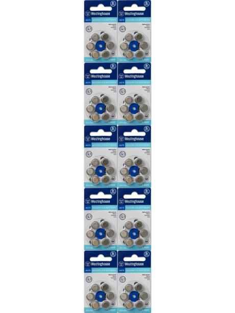 батарейка Westinghouse ZA675/PR44 60шт. 