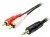 переходник ATcom 1.5 m jack3.5(m)->2RCA(m) 