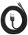 кабель передачи данных Baseus Cafule Cable USB For lightning 2.4A 1m gray + black