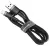 кабель передачи данных Baseus Cafule Cable USB For lightning 2.4A 1m gray + black