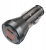 зарядка для телефона в машину Hoco NZ12C Graceful PD60W(2C) car charger with digital display transparent black