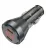 зарядка для телефона в машину Hoco NZ12C Graceful PD60W(2C) car charger with digital display transparent black